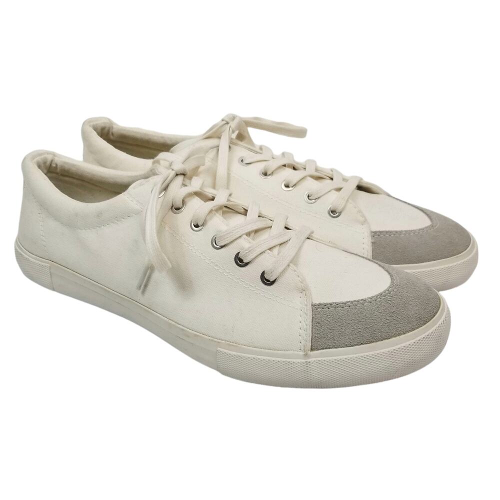 Five Four Men's Grayson White Canvas Sneakers NWOB Size 13